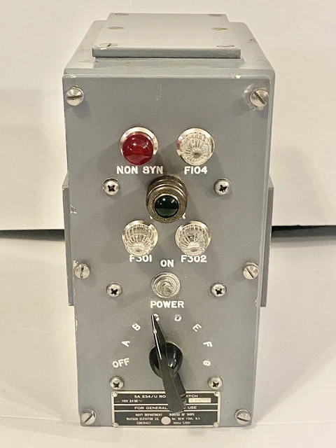 Navy Department Ship Rotary Switch SAv234/U r