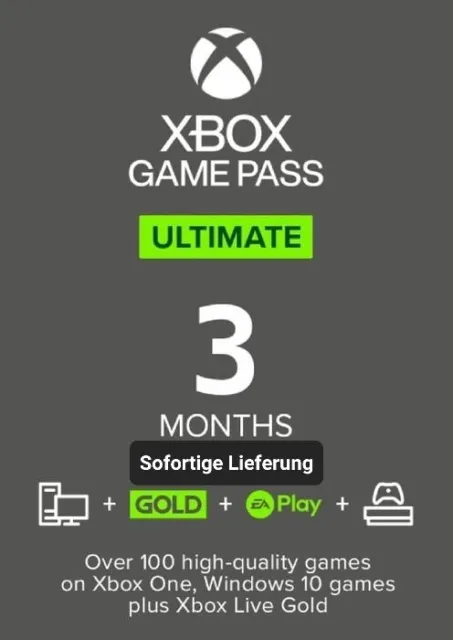 Xbox Game Pass Ultimate 3 Months - Digital Code - Europe
