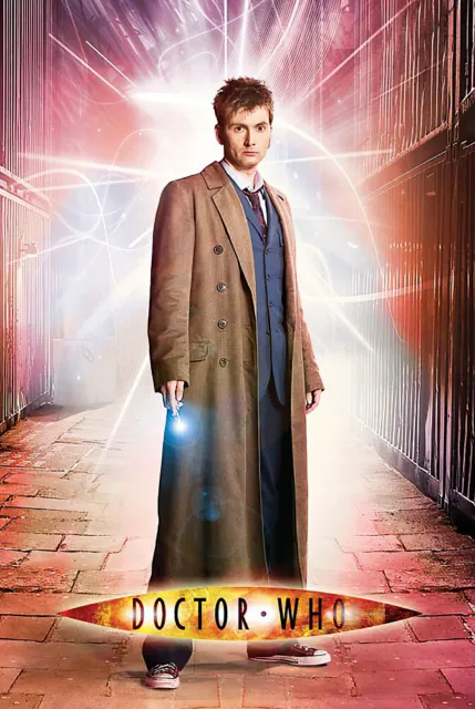 Doctor Who - TV Poster / Print (DaVId Tennant / Lightning) (Dr. Who) (24 X 36")