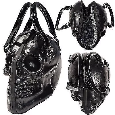 Kreepsville 666 Skull Black Purse Death Skull Skeleton Coffin Handbag Bag
