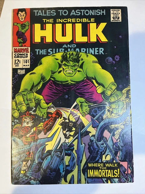 1967 Marvel Tales to Astonish #101 Last Issue Hulk Submariner Silver Age Clean