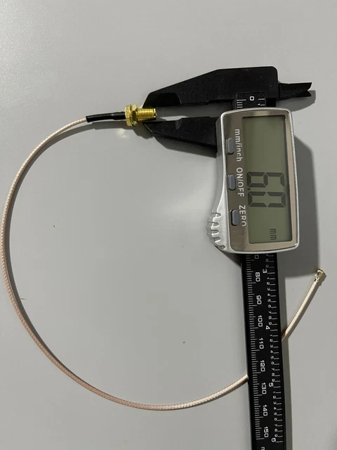50 Ohm IPX / U.fl To SMA Female Bulkhead With O-ring Pigtail Cable 1.13mm 15cm E