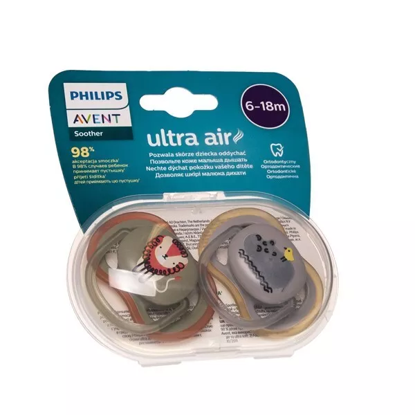 Philips Avent Sucette Ultra Air Pacifier +18 Mois Mix 2 Pièces