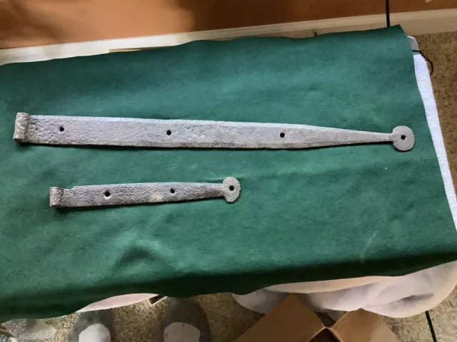 antique hand forged gate hinges