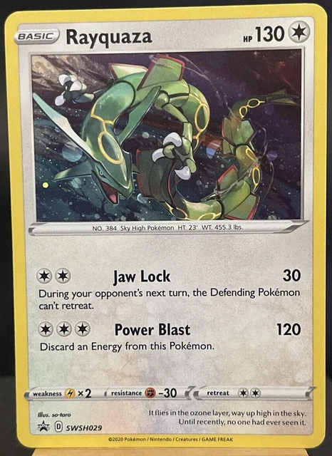 Pokemon Trading Card Game Crown Zenith Holo Rare Rayquaza V