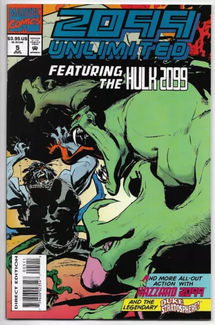 2099 Unlimited Featuring The Hulk #5 Jones Birch Harper Marvel 1994 VFN