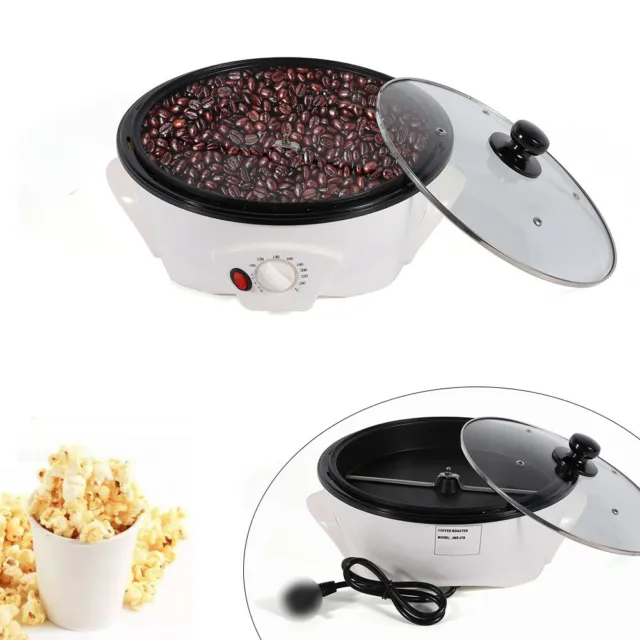 Household Electric Coffee Roaster Coffee Bean Roasting Baking Machine 110V 800W