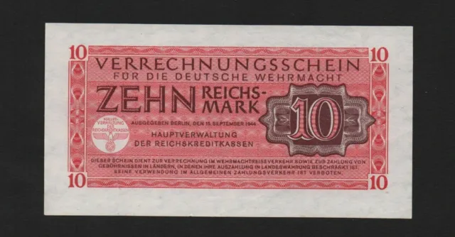 10 reichsmark 1944 wehrmacht Germany WWII swastika