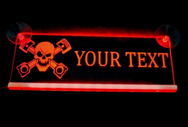 thumbnail image 2 of ES 12V Green LED Interior Cab Light – Custom Sign Plate For RENAULT Truckers – Modification 2 of 4
