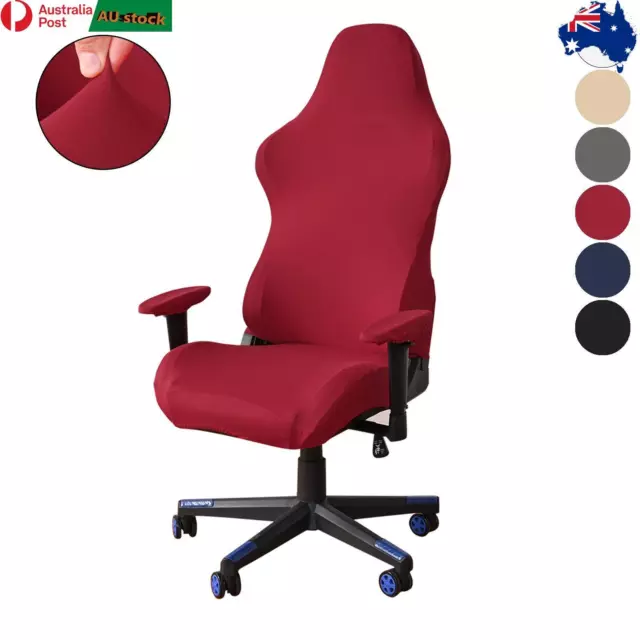 4pcs Kit Stretch Gaming Chair Cover Universal Simple ComputerGame Seat Protector