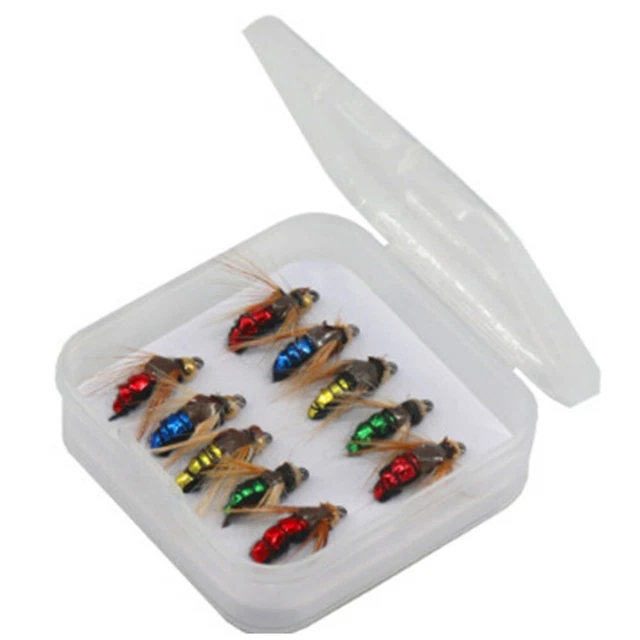 Boîte 10 Leurres Pêche À Mouche Mouche Abeille Réaliste