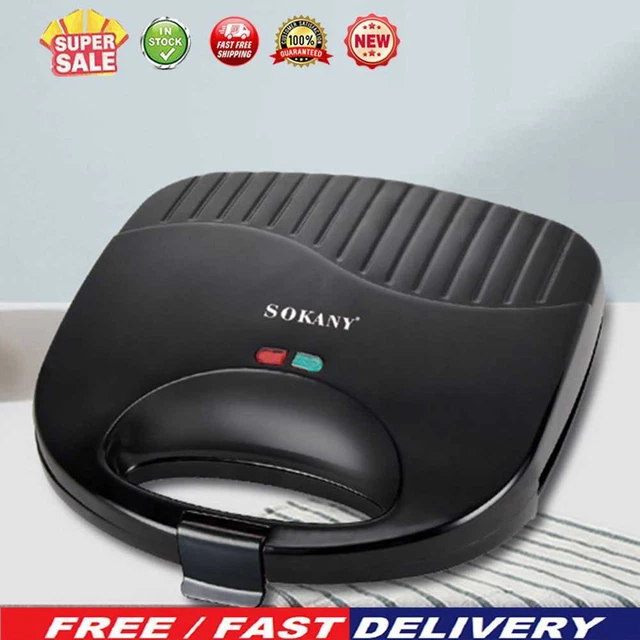 Breakfast Machine Antiskid Foot Mini Bread Baking Pan 750W for Household Kitchen