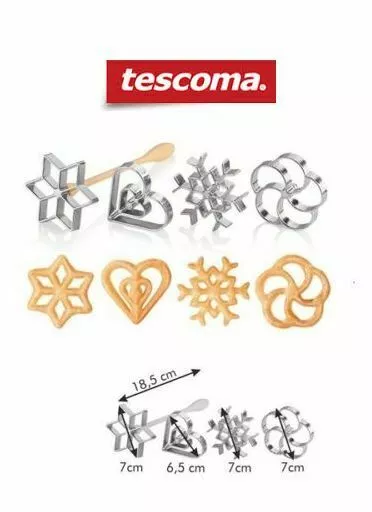 Tescoma Stampo Per Frittelle Con Manico 4 Forme Inox Delicia 82022