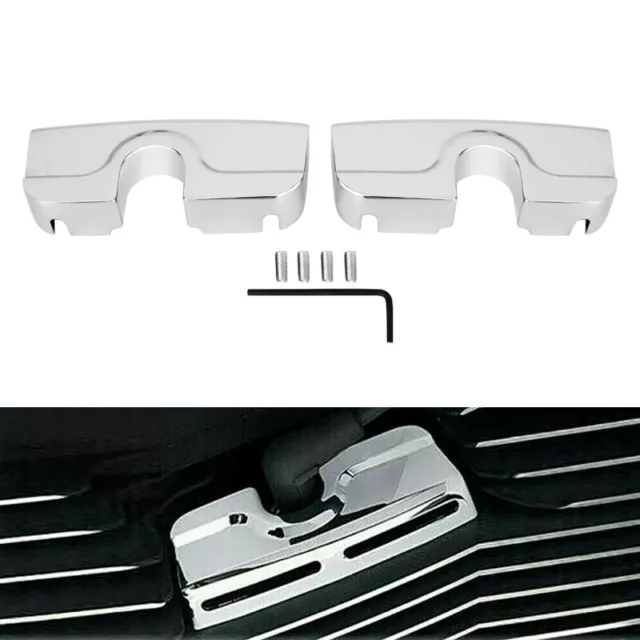 Chrome Spark Plug Head Bolt Covers For Electra Glide Twin Cam Models 1999-2017