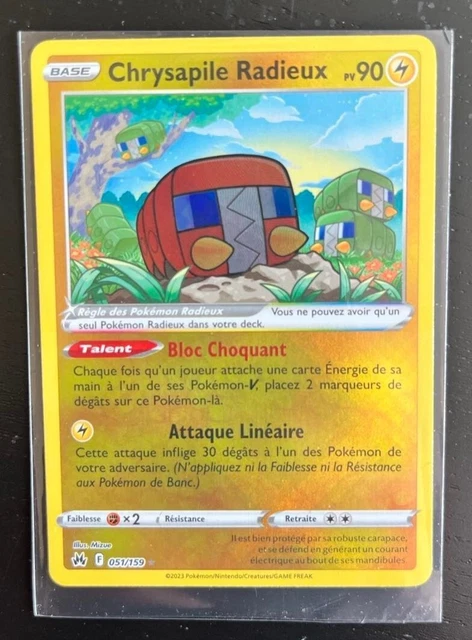 Carte Pokémon CHRYSAPILE RADIEUX EB12.5 ZENITH SUPREME 051/159 NEUF VF