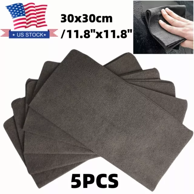 5Pcs Magic Cleaning Cloth Reusable Lint Free Rag Streak Free Microfiber Wipe