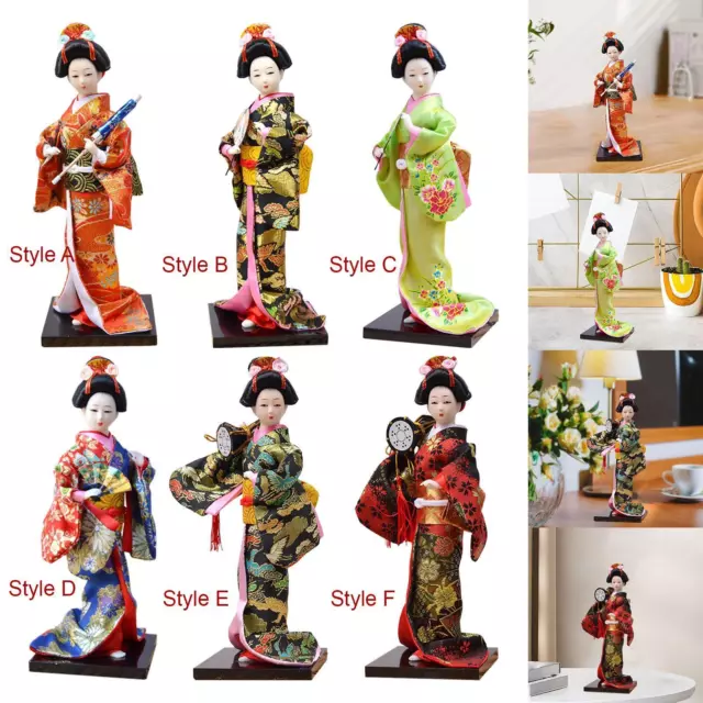 Japanische Geisha Kimono Puppe Sammlerfigur orientalische Puppe für Regal