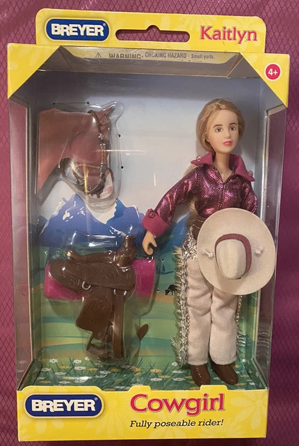 BREYER COWGIRL rider KAITLYN #61053  fully posable  CLASSICS COLLECTION NIB B3