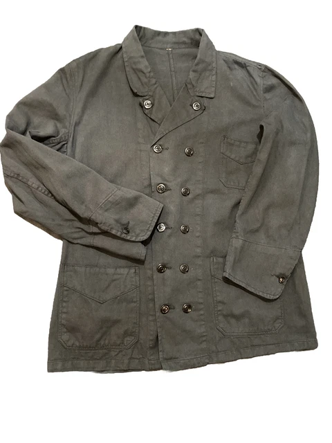 VESTE DE TRAVAIL ancienne En Coton Double boutonnage EUR 50,00 - PicClick FR