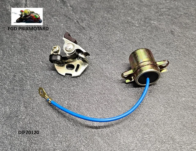 PEUGEOT 102 103 CAPACITOR CONDENSER CONTACT BREAKER POINTS - Foto 6