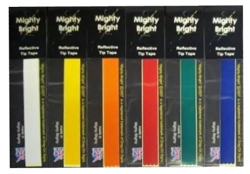 Dennett Mighty Bright Reflective Tape alle Farben Grobes Streichholz Flussangeln