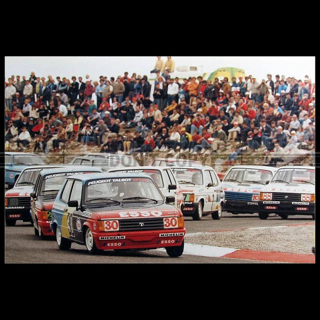 AFFICHE ORIGINALE CIRCUIT Rouen Les Essarts 1985 Trophee 505 Turbo EUR