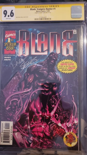BLADE VAMPIRE HUNTER #1 CGC 9.6 SS bart sears 2ND SOLO SERIES 1999 MCU AVENGERS