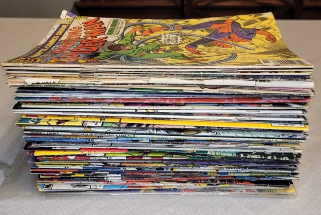 Lot of 64 Vintage 80's 90's Comics Marvel DC Wolverine Spiderman Gi Joe Punisher