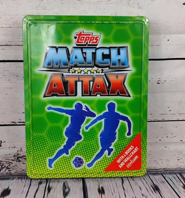 Topps Match Attax Tin Of Books 2020 With 4 Books And Wall Chart (New & Sealed)