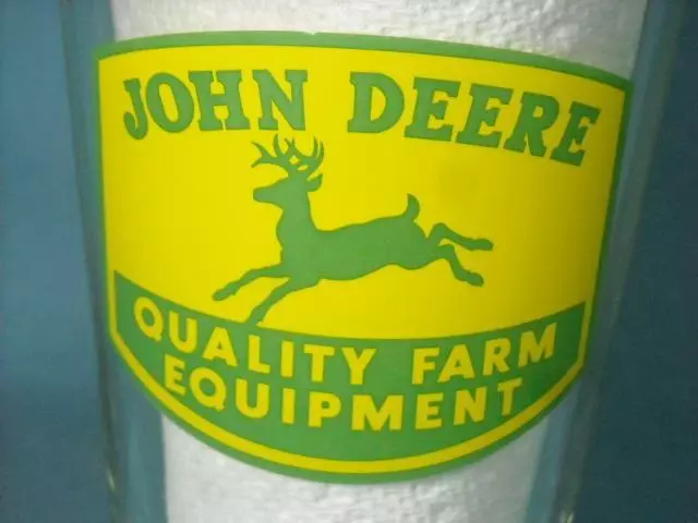 John Deere Quality Farm Equipment Tumbler Glass Nothing Runs Like A Deer 2