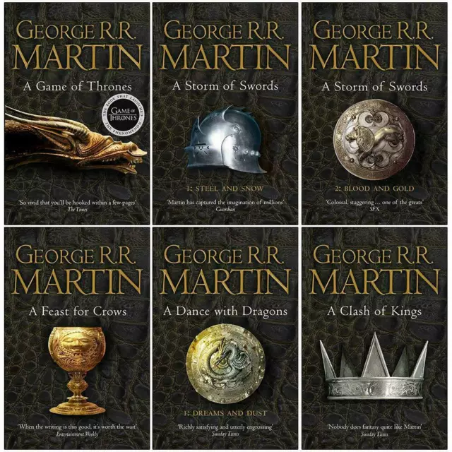 George R. R. Martin's A Song of Ice and Fire Series 6 Books Collection New PB