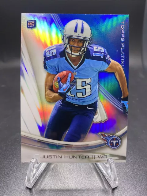 2013 Topps Platinum #116 Justin Hunter RC Tennessee Titans