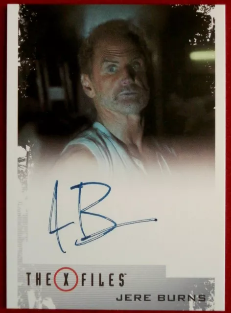 X-FILES - SEASONS 10 & 11 - JERE BURNS - Personally Signed Autograph Card - 2018