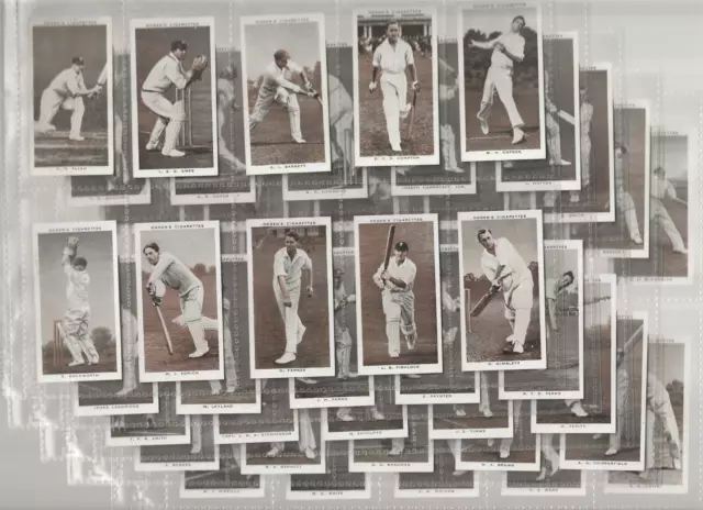 Ogdens Cigarette Cards Prominent  Cricketers Of 1938 Full Set Of 50 (G-Vg)