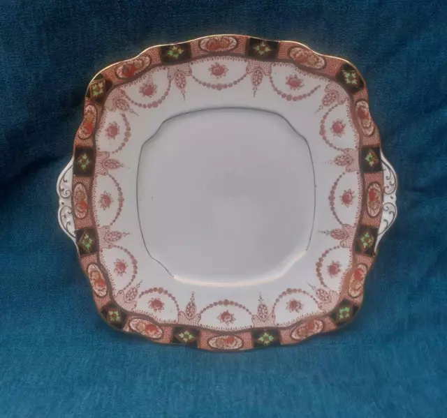 Royal Albert Devon Pattern Square Cake Plate