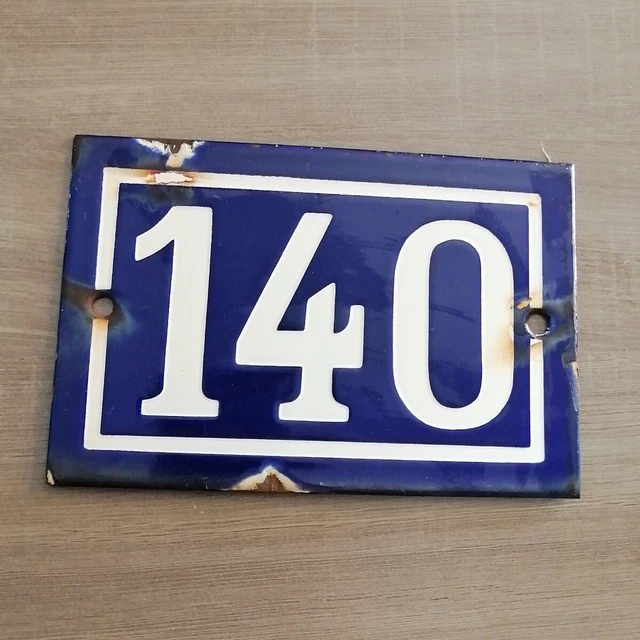 Plaque De Rue émaillée 10x15 Cm, Numéro 4a – Bleue, Métal, Neuve