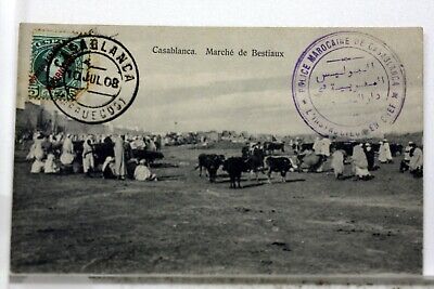 Morocco Casablanca Marche Of New Place of France EN1890 CPA Postcard 8618