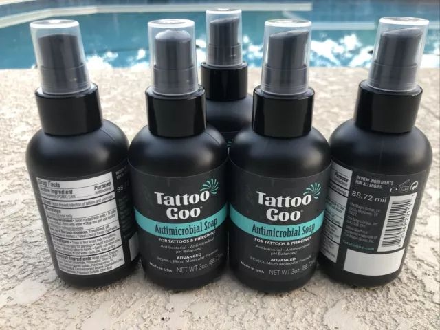 Tattoo Goo Deep Cleansing Antimicrobial Soap Piercing Aftercare 3oz Foam New Tattoo Goo Deep Cleansing Antimicrobial Soap Piercing Aftercare 3oz Foam New