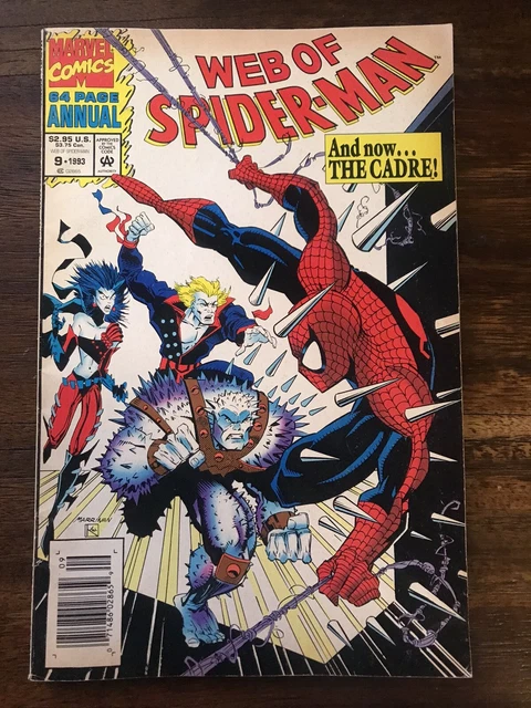 Web Of Spider-Man The Cadre 64 Page Annual #9 1993 Marvel Comic Book Vfn🔥