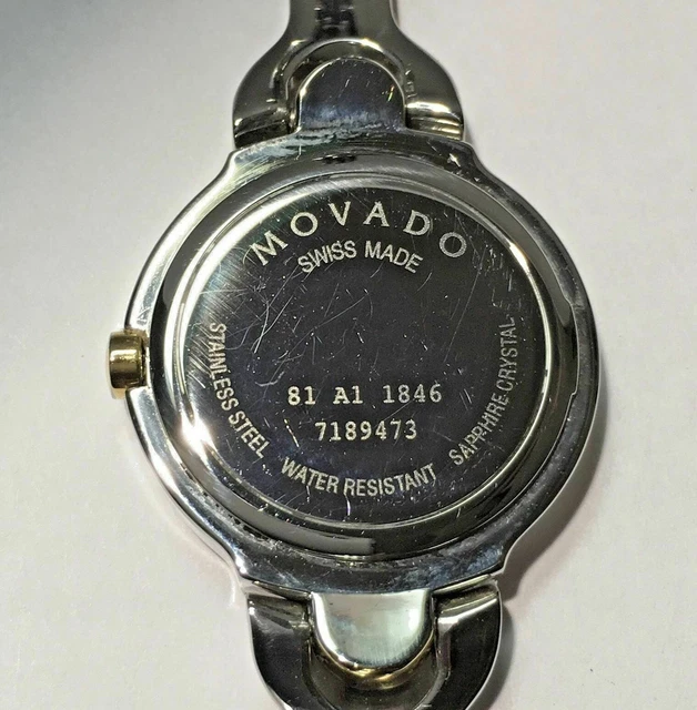 Orologio Donna Movado Bicolore Inox Quadrante Museo Nero Stile Bracciale 81 A1 1846 4
