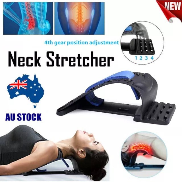 New Neck Stretcher Back Cervical Traction Device Pain Relief Shoulder Massager