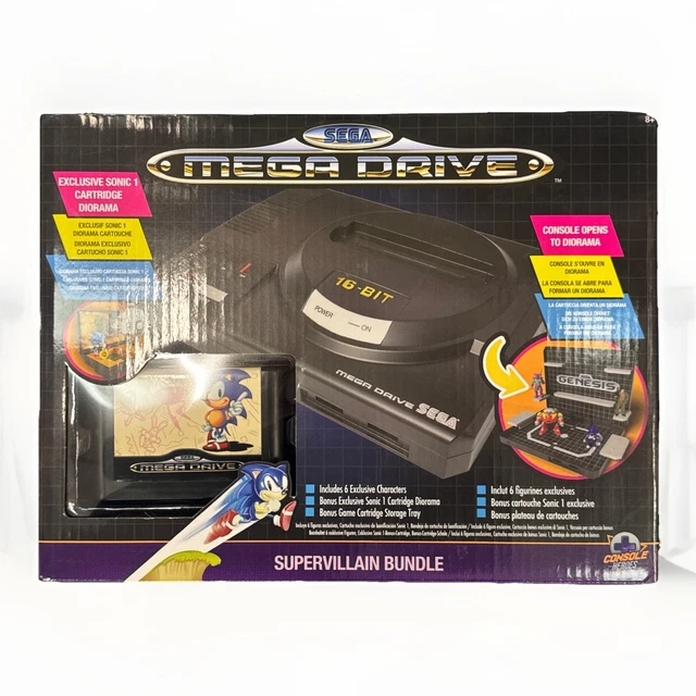 SEGA MEGA DRIVE Sonic The Hedgehog 1 Console Diorama Supervillain ...