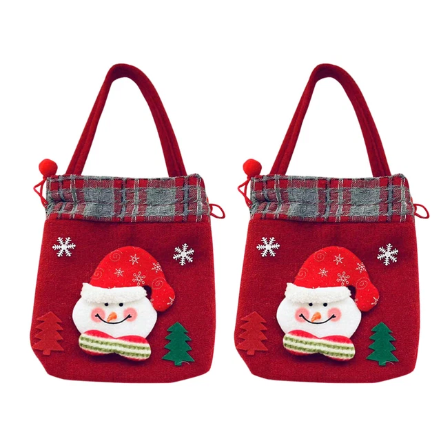 2 Pcs Borse Natalizie Borsa Tote Non Tessuta Decorazioni Natalizie Natale
