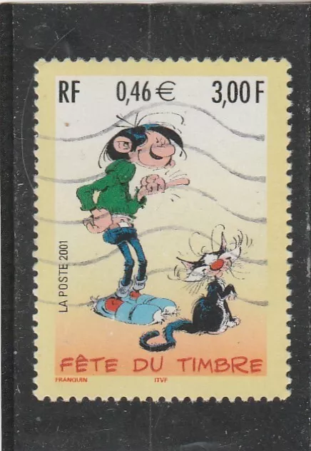 L6740 FRANCE TIMBRE N° Y&T 3370 de 2001 " fete du timbre Gaston lagaf " Oblitéré