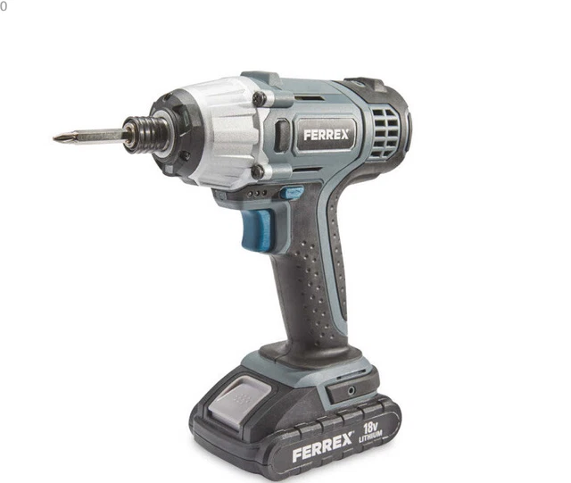 New Ferrex 18v Impact Driver With Battery And Charger Etc Inc Vat
