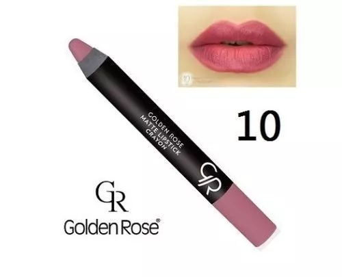 Golden Rose Matte Lipstick Pencil Crayon Vitamin E Waterproof