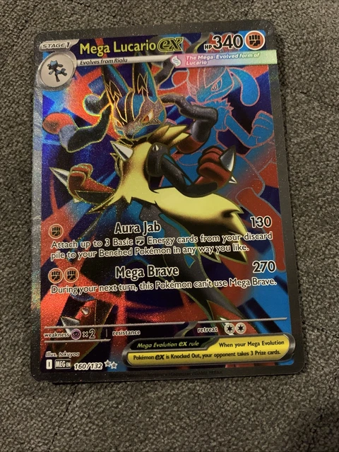 Mega Lucario ex 160/132 Ultra Rare Mega Evolution NM/M main image 1