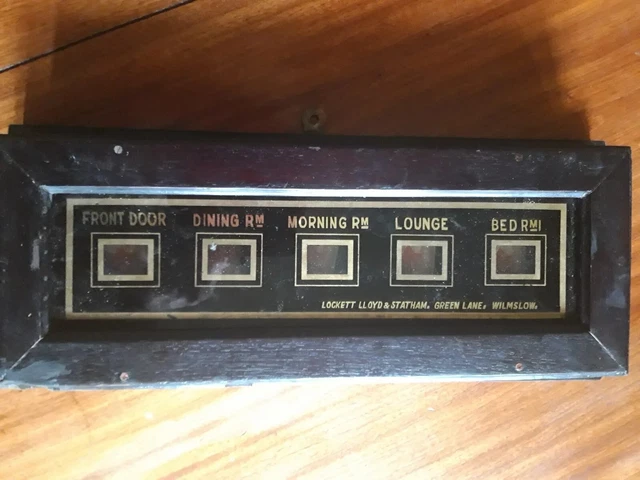 BUTLERS AND SERVANTS bell indicator box c1930 £175.00 - PicClick UK