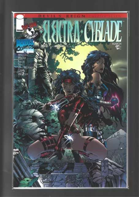 Devil's Reign Chapter Seven #7 Cyblade Elektra (Nm) Image Top Cow Marvel Comic