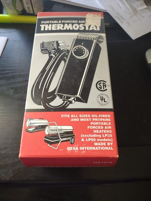 PORTABLE FORCED AIR Heater Thermostat Model HA1210 Desa International FREE  SHIP £44.65 - PicClick UK